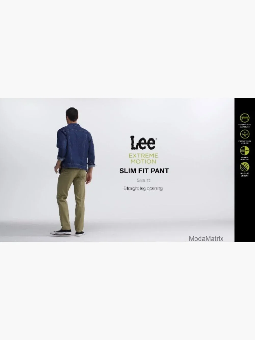 Men's Slim Fit Straight Leg Stretch Khaki Pants with Flex Waistband - Picture 5 of 5